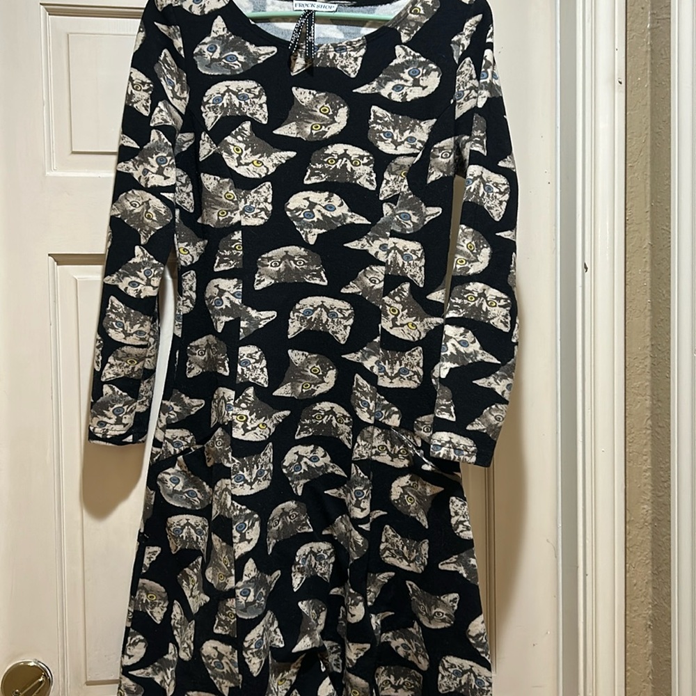 Long sleeve skater dress